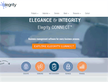 Tablet Screenshot of elegrity.com